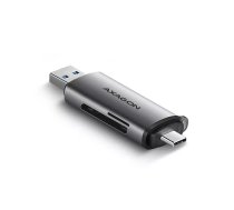 Kārtu lasītājs Axagon CRE-SAC USB 3.2 Gen 1 Type-A/Type-C Pelēks