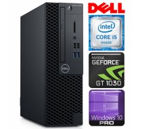 Dators DELL 3060 SFF i5-8400 8GB 128SSD M.2 NVME+500GB GT1030 2GB DVD WIN10Pro RENEW