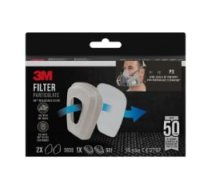 3M™ 5935PRO daļiņu filtrs, P3 aizsardzība, komplektā ar 501 filtra turētāju pāri 860131