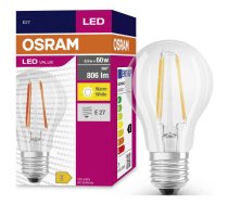 Spuldze Osram LED Value Classic A 60 FIL 6.5W/827 E27 filament non-dim (caurspīdīga)