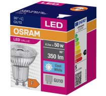 Reflektorspuldze Osram LED Value 50w 36 PAR16 3.6W/840 GU10 350lm