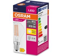 Spuldze Osram LED Value Classic P 40 FIL 4W/827 E14 filament (caurspīdīga)