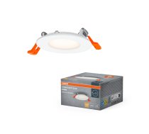 Iebūvējamais griestu gaismeklis DL SLIM 85MM 4.5W 3000K 230V WT OSRAM