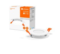 Iebūvējamais griestu gaismeklis DL SLIM 85MM 4.5W 240lm 4000K 230V Balts LEDVANCE
