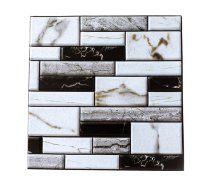 Panelis PVC 3D GD30x30cm komp.4gab (melns,pelēks,balts)