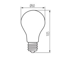 Spuldze XLED A60 8W-NW-M lampa LED