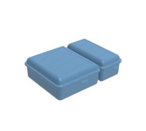 Trauks pusdienu ROTHO TWIN 1,05L+0,55L 220x165x70 zils
