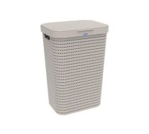 Grozs ROTHO veļai ar vāku COUNTRY 55L 420x32x577 kapučīno