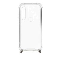 Vāciņš Xiaomi Redmi Note 8 / Redmi Note 8 2021 Silicone TPU Transparent with Necklace Strap Gold