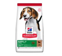 Hill's Science Plan kucēnu sausā barība Dog Puppy Medium Breed  jērs/rīsi 14kg  604335