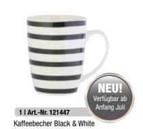 Krūze Black&White Stripe 330ml 121447