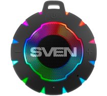 Skaļrunis SVEN PS-95 7W; RGB running lighting; Waterproof (IPx7); TWS SV-019792