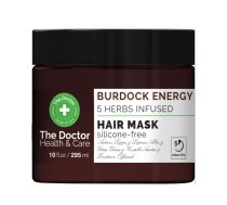 Matu maska THE DOCTOR ​​Burdock Energy ar 5 augiem, 295 ml