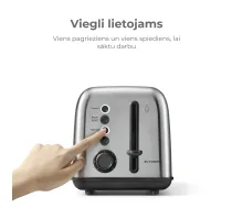 Tosteris BUYDEEM 2 šķēlēm DT620E Stainless Steel DT620E-SS/EU