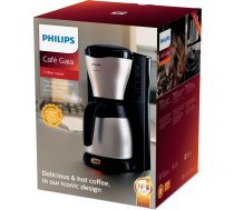 PHILIPS Kafijas automāts ThermInox (termotrauks), 1000W (melns ar pelēku) HD7546/20