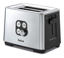 TEFAL tosteris Equinox, 900W, melns / nerūsējošā tērauda TT420D