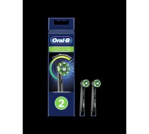 BRAUN elektriskās zobu birstes uzgalis Cross Action, 2 gab., melns EB 50-2 BLK