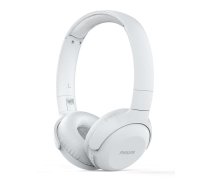 PHILIPS UpBeat bezvadu austiņas ar galvas stīpu un mikrofonu, baltas TAUH202WT/00