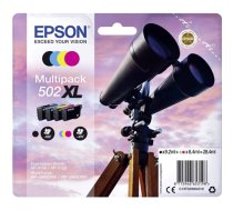 Tintes printera kasetne Epson Multipack 4-colours 502 XL, dzeltens/melna/fuksīna (magenta), 28.4 ml