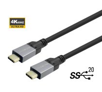 Kabelis Vivolink Pro USB Type-C, USB Type-C, 1 m, melna