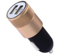 Adapteris GoodBuy M-06, 2 x USB, zelta/melna