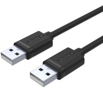 Kabelis Unitek USB 2.0 to USB-A Charging Cable Y-C442GBK USB 2.0 A male, USB A male, 1.5 m, melna