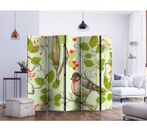 Fototapete Artgeist Bird And Lilies Vintage Pattern II Paraventtc0975, 172 cm x 225 cm