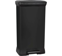 Atkritumu tvertne Curver Deco Bin, melna, 50 l, 73 cm x 29 cm