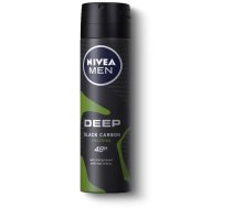 Vīriešu dezodorants Nivea Men Deep Black Carbon Amazonia, 150 ml