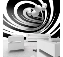 Fototapete Artgeist Twisted In Black & White SNEW011496, 70 cm x 70 cm