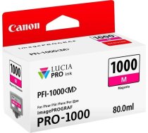 Tintes printera kasetne Canon PFI-1000M, fuksīna (magenta), 80 ml