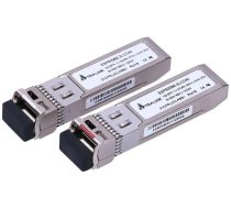 Savienojums Extralink Module SFP+ 10G 1270/1330nm single 40km LC, 2 gab., sudraba