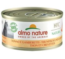 Mitrā kaķu barība Almo Nature HFC Natural Tuna and Shrimps, tunzivis, 0.07 kg