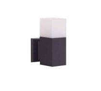 Āra sienas lampa Su-Ma Cube Max, 20W, E27, IP44, melna, 10 cm x 22 cm