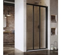 Dušas durvis Ravak SuperNOVA ASDP3-120, 120 cm x 198 cm, caurspīdīga/melna