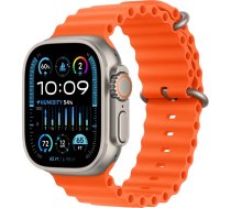Viedais pulkstenis Apple Watch Ultra 2 GPS + Cellular, 49mm Titanium Orange Ocean Band LV/EE, titāna