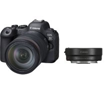 Sistēmas fotoaparāts Canon EOS R6 Mark II + RF 24-105mm f/4L IS USM + Mount Adapter EF-EOS R