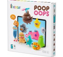 Komplekts māla figūriņu izgatavošanai Tm Toys Hey Clay Poop Oops, daudzkrāsaina