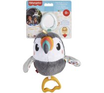 Rotaļlietas ratiem Fisher Price Flap & Go Toucan, balta/pelēka