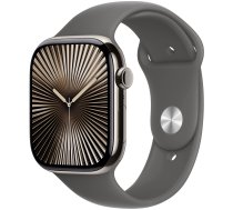 Viedais pulkstenis Apple Watch Series 10 GPS + Cellular 46mm Stone Grey Sport Band M/L, natural titanium