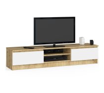 TV galds Akord RTV K160, balta/koka, 40 cm x 160 cm x 33 cm