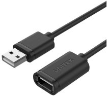 Kabelis Unitek USB 2.0 Extension USB 2.0 male, USB 2.0 female, 0.5 m, melna