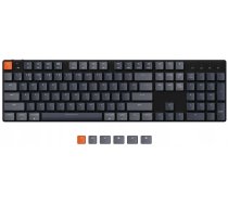 Klaviatūra Keychron K5 RGB Low Profile Gateron Mechanical Red, Angļu (US), melna/pelēka, bezvadu