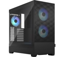 Datora korpuss Fractal Design Pop Air RGB TG Clear Tint, melna