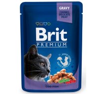 Mitrā kaķu barība Brit Premium Cod Fish, zivs, 0.1 kg