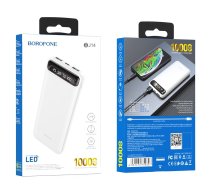 Lādētājs-akumulators (Power bank) Borofone BJ14 Type-C microUSB 2*USB (2A) 10000mAh, 10000 mAh, balta