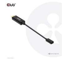 Adapteris Club 3D CAC-1333 HDMI, USB Type C, 0.22 m, melna