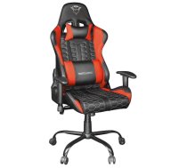 Spēļu krēsls Trust Resto GXT 708R, 66 x 74 x 127 - 134 cm, melna/sarkana