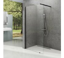 Dušas siena Ravak Walk-In Wall-80, 80 cm x 200 cm, melna