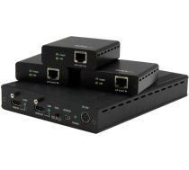Videosignāla sadalītājs StarTech 3-Port HDBaseT Extender Kit with 3 Receivers - 1x3 HDMI over CAT5e Splitter - Up to 4K, 4096 x 2160